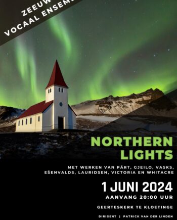 Poster Northern Lights Zeeuws Vocaal Ensemble